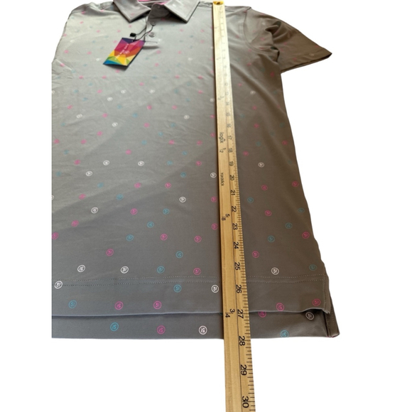 Men's Five Iron Golf Polo Shirt 5 Iron Golf Icon Golf Polo/Shirt Gray S - Picture 3 of 5